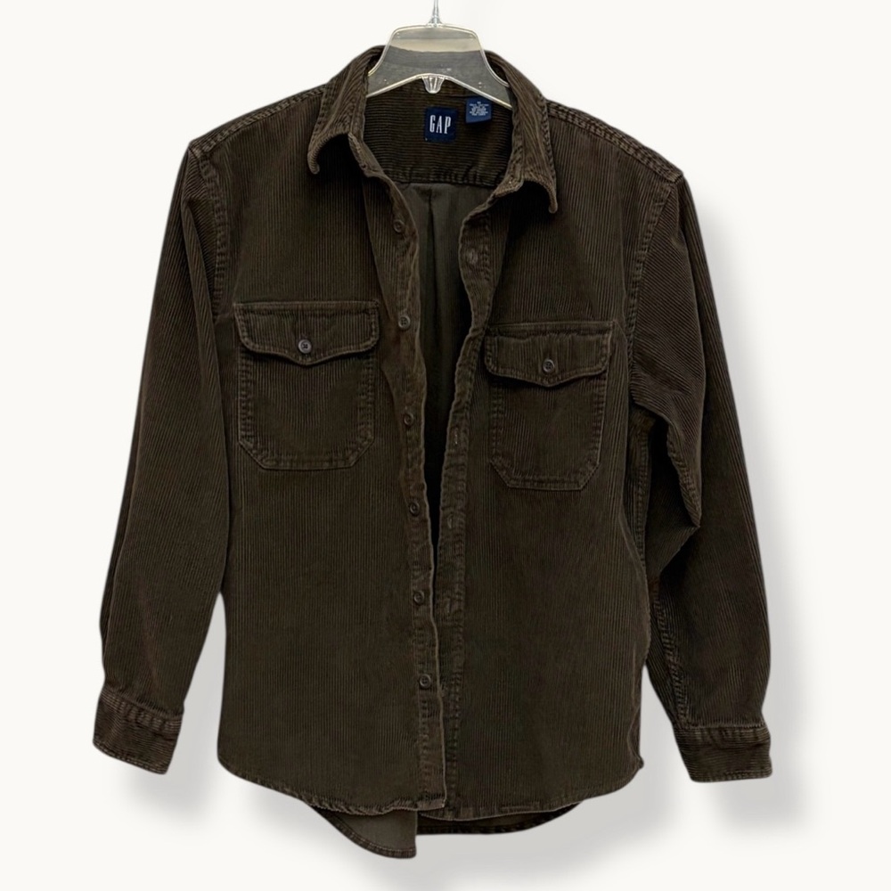 GAP Vintage Heavy Brown Corduroy Shacket Shirt Jacket Men's M